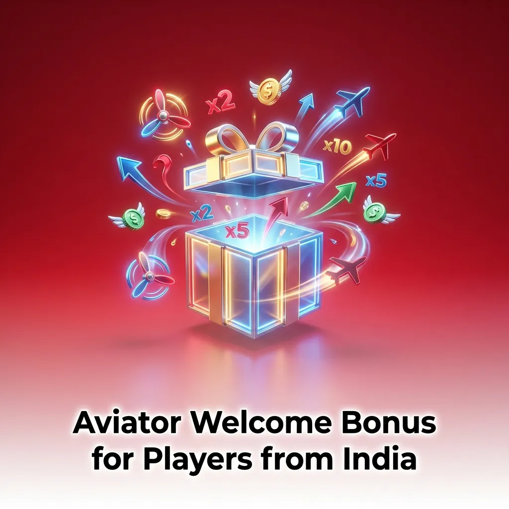 Aviator welcome bonus offer of 100% up to 20,000 INR for Indian players.