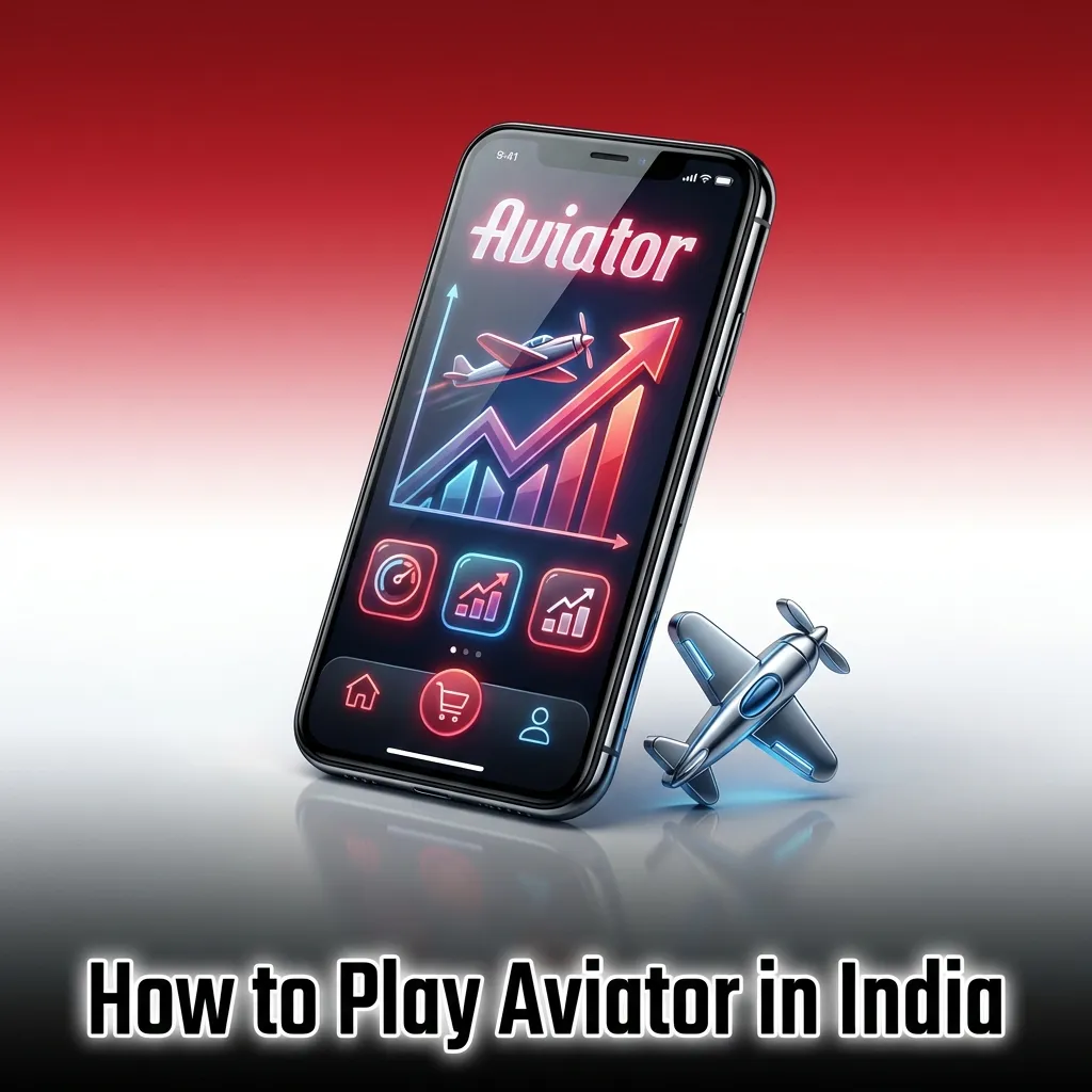 5-step guide to playing Aviator in India: register, deposit, find game, bet, and cash out.