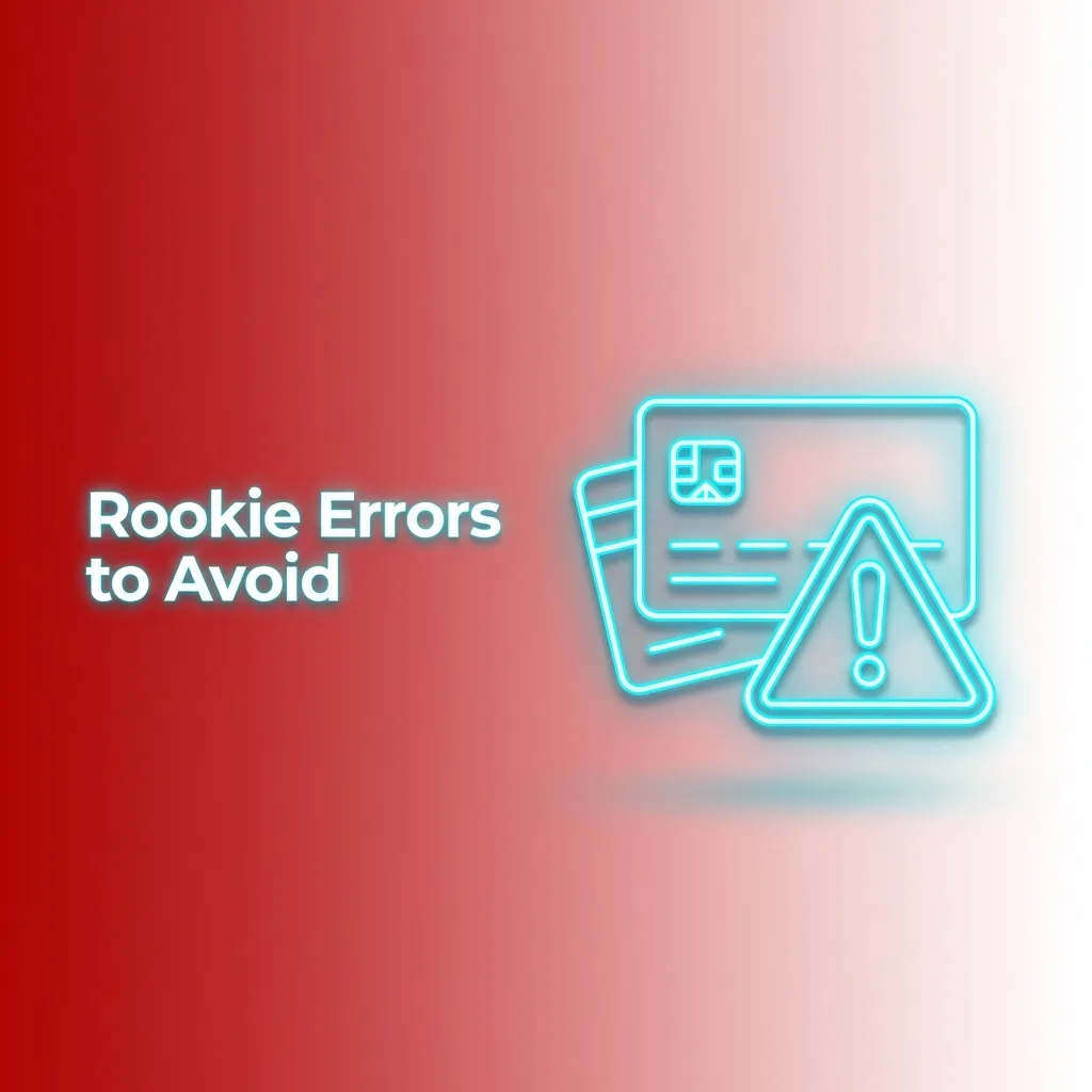 List of rookie gaming errors: waiting too long, chasing losses, and poor internet connection.