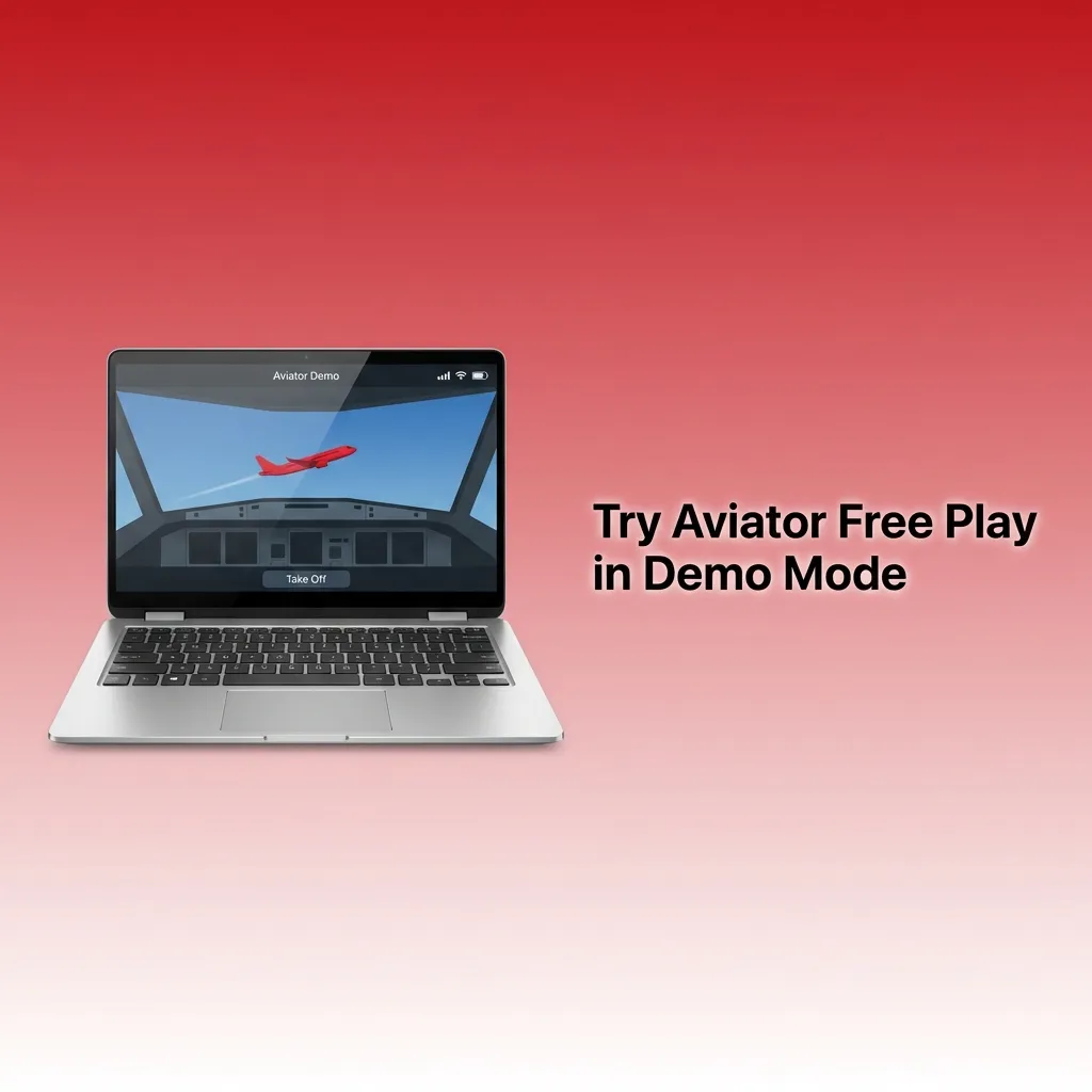Aviator game interface in demo mode for risk-free strategy testing with virtual chips.