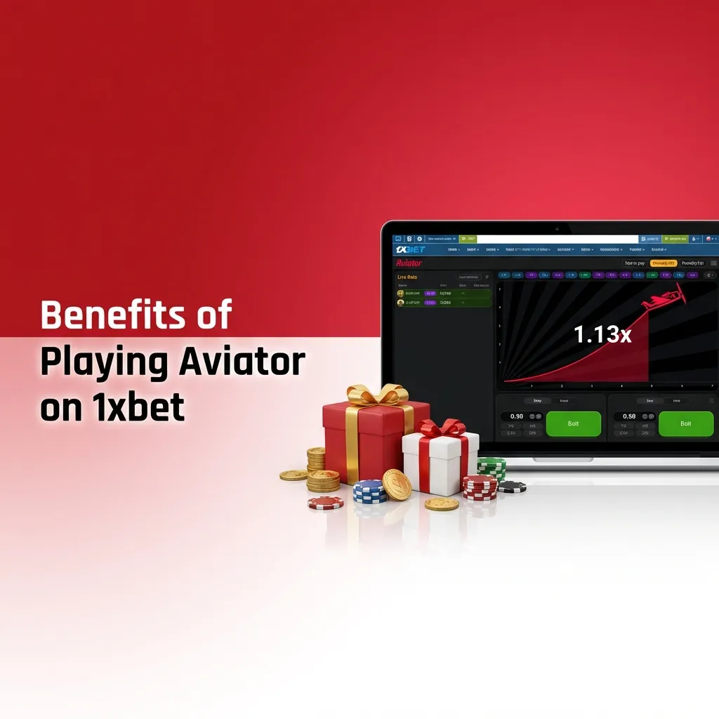 Key benefits of playing Aviator on 1xbet, including high RTP and live tools.