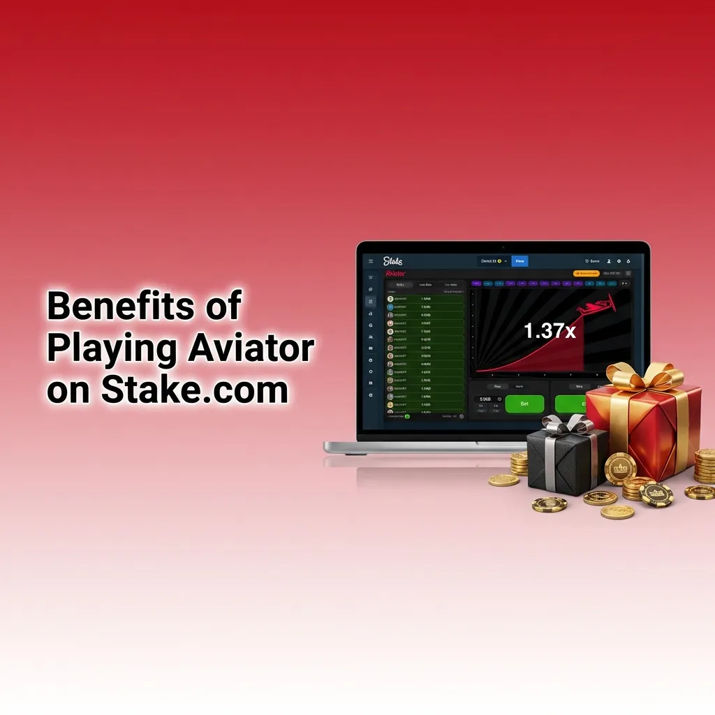 Benefits of playing Aviator on Stake.com, featuring 97% RTP, live chat, and instant payouts.
