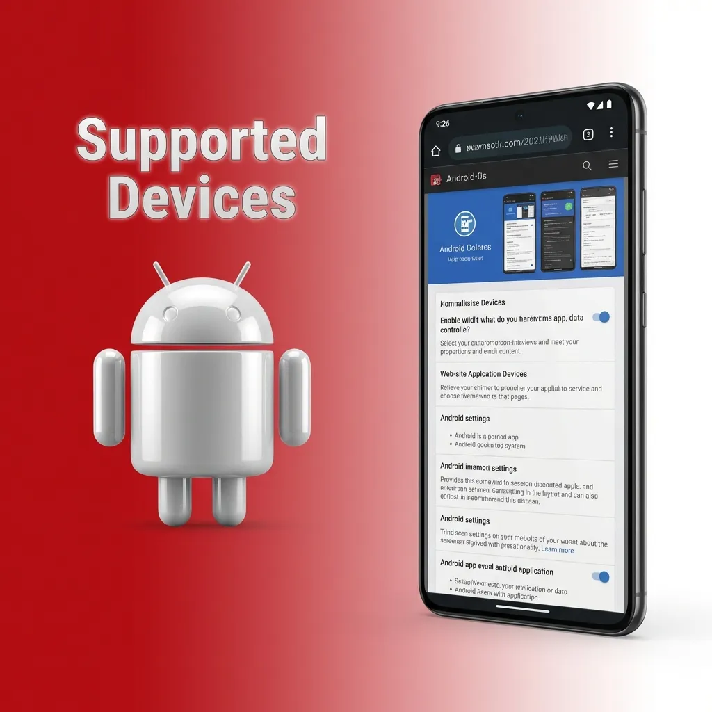 List of supported Apple devices, including iPhone 11-15 series, SE, and recent iPad models.