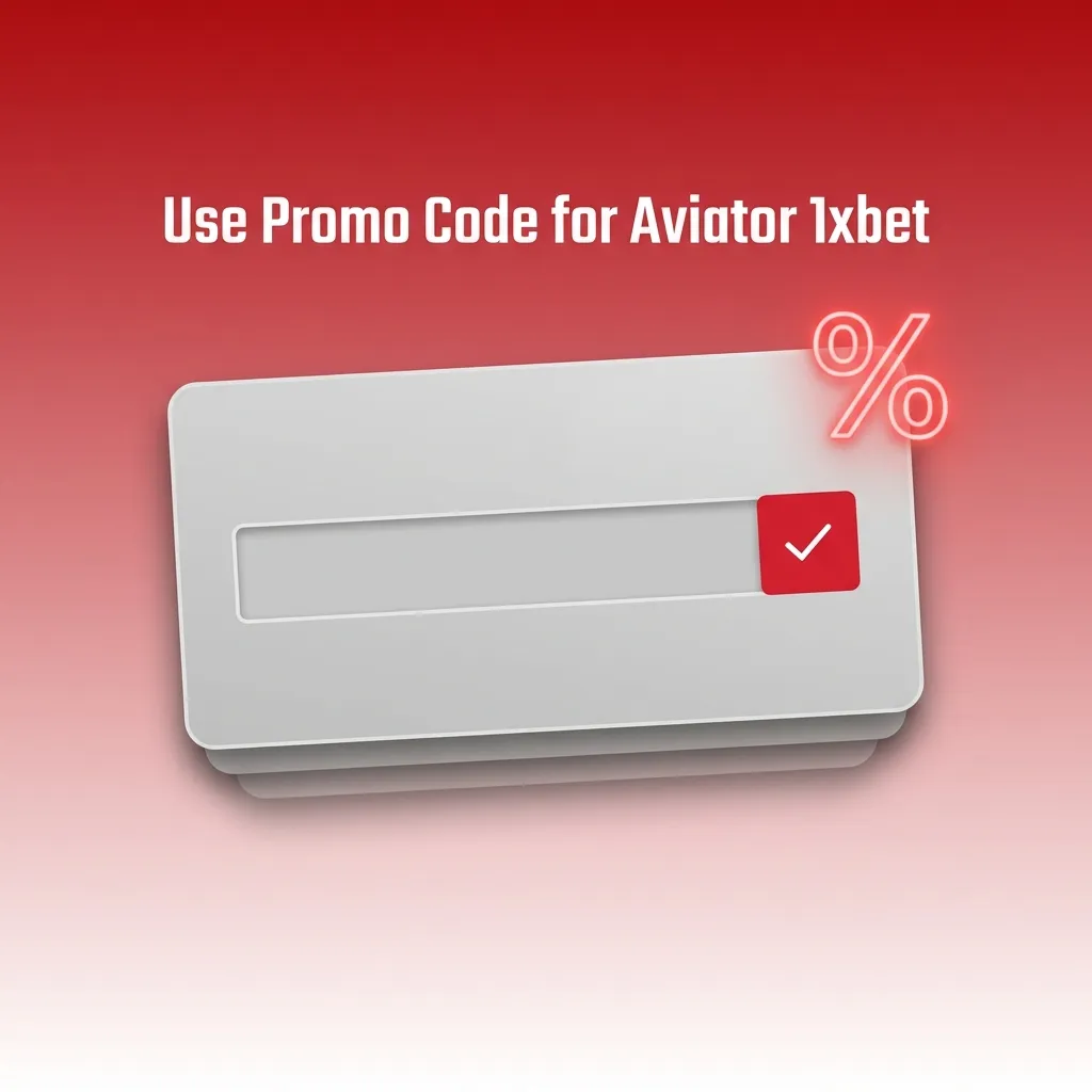 1xbet registration form showing the promo code field to claim an Aviator game bonus.